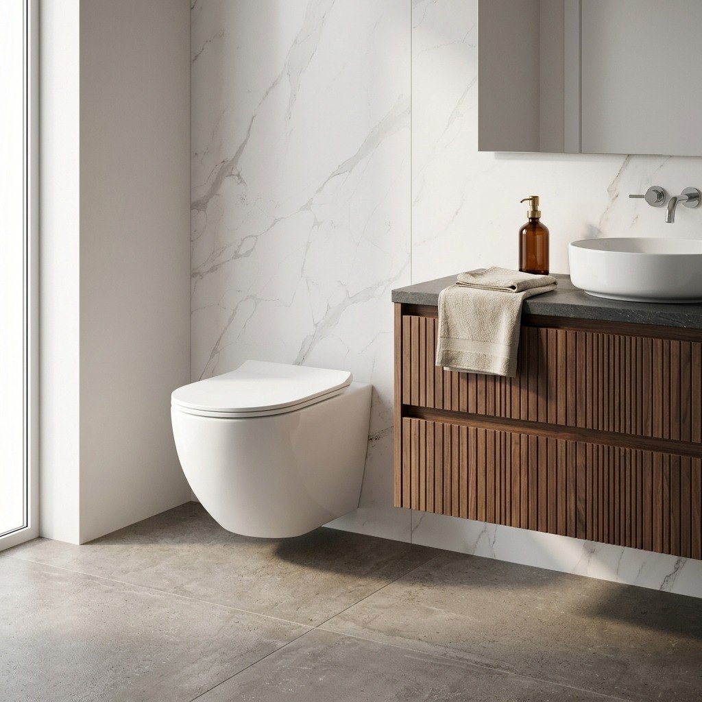 XL Vision Milano Rimless Wall Hung Toilet with Soft Close Seat