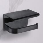 XL Vision Neo Matt Black Toilet Roll Holder