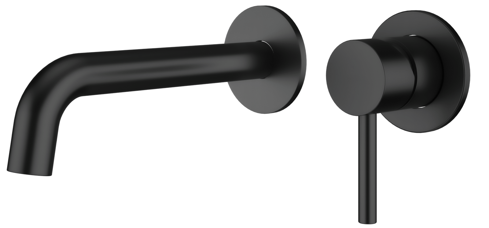 XL Vision Neo Matt Black Wall Mounted Single Basin Mixer 3 XL Vision Neo Matt Black Wall Mounted Single Basin Mixer - Image 3