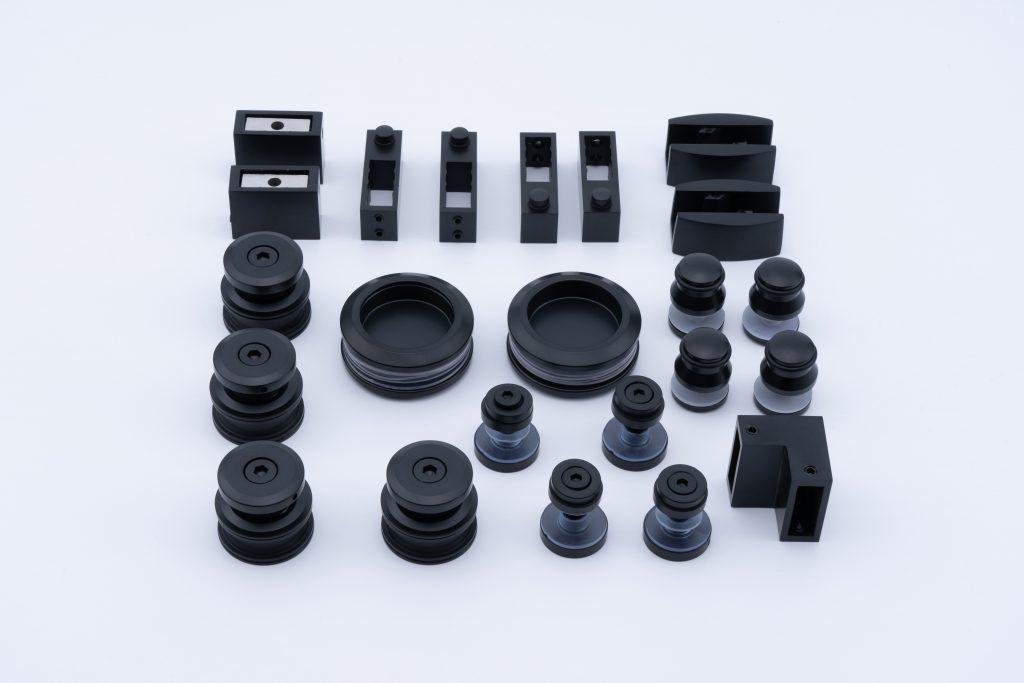 corner shower door application