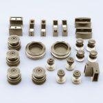 XL Vision Brushed Rose Gold PVD Corner Shower Door Application Set