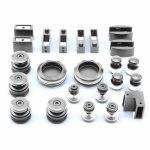 XL Vision Stainless Steel Corner Shower Door Application Set