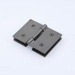 XL Vision Gunmetal PVD Shower Glass 180° Hinge