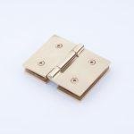 XL Vision Brushed Rose Gold Shower Glass 180° Hinge