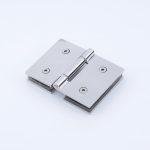 XL Vision Stainless Steel Shower Glass 180° Hinge