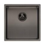 Lewes Kitchen Sink 400x400mm Gunmetal