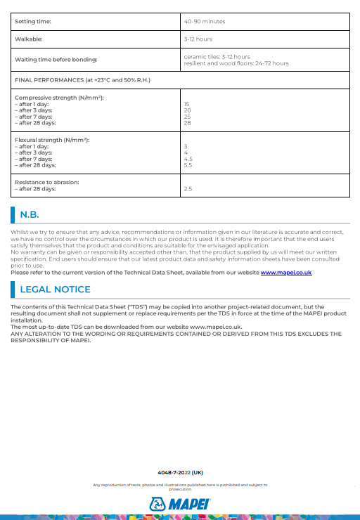 Mapei Ultraplan Renovation Screed 3240 4 Mapei Ultraplan Renovation Screed 3240 - Image 4