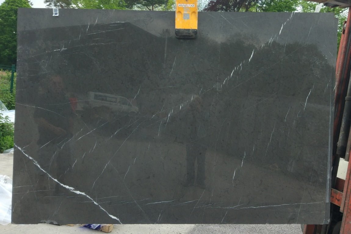 Pietra Grey Polished Marble Slab 2 Pietra Grey Polished Marble Slab - Image 2