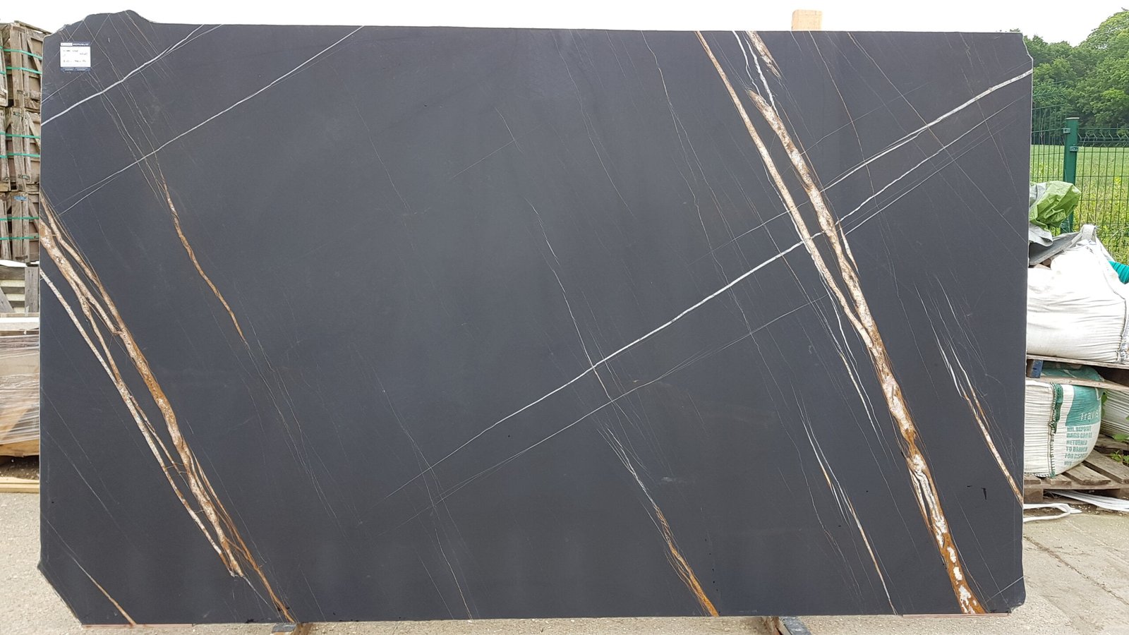 Sahara Noir Honed Marble Slab 3 Sahara Noir Honed Marble Slab - Image 3
