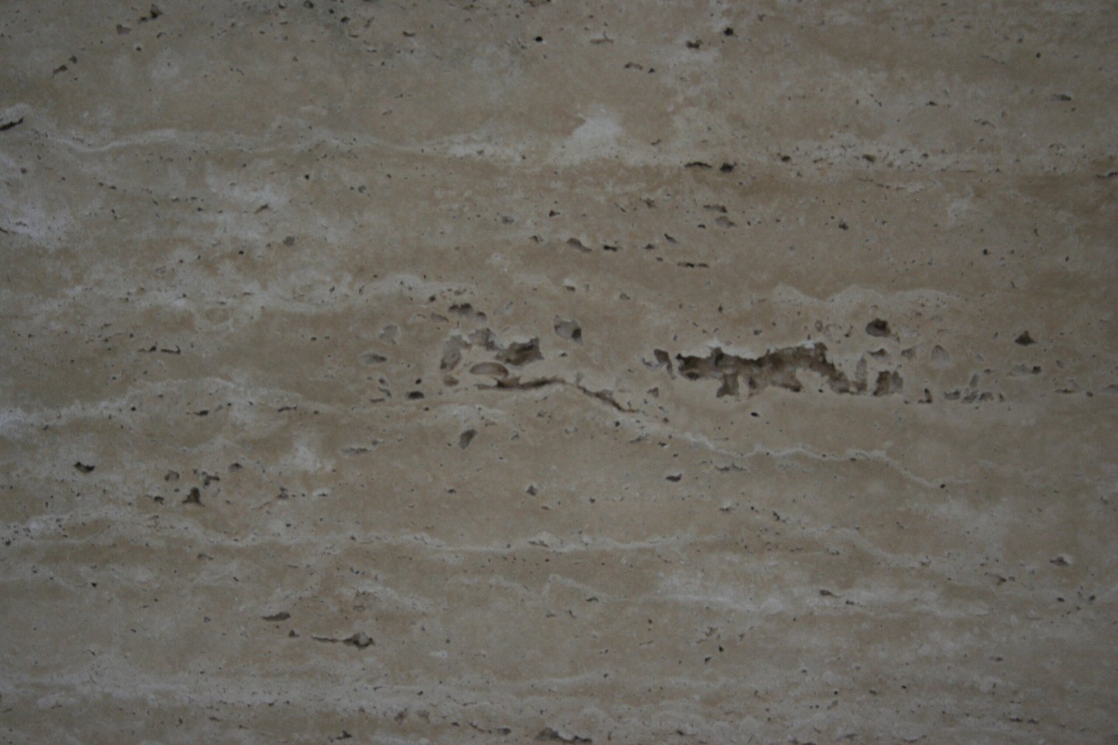 Cream Honed Travertine Slab (Vein Cut & Transparent Filling) 2 Cream Honed Travertine Slab (Vein Cut & Transparent Filling) - Image 2
