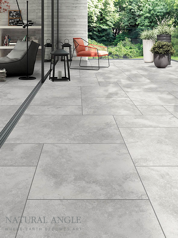 Platinum Grey 2 20mm porcelain outdoor tiles